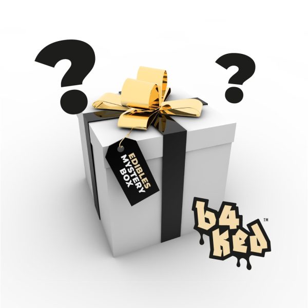 Mystery Box Edibles B4KED unique edible mix with brownies gummies and surprise items