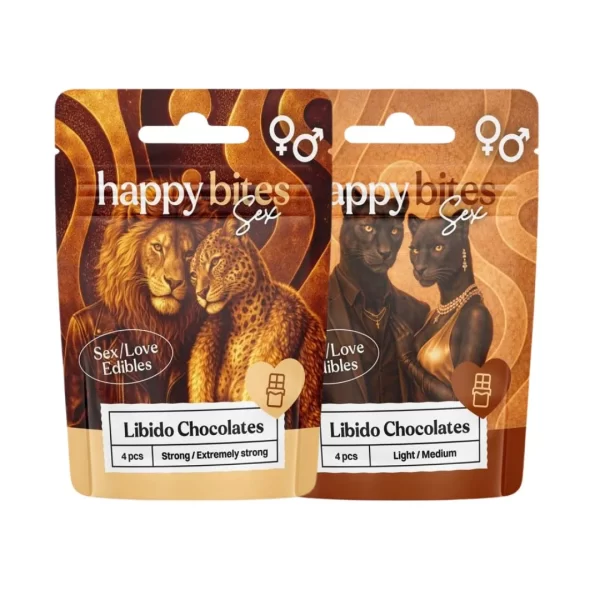 Happy Bites Libido Chocolates with Shilajit for intimate and love moments